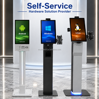 Terminal de Autoservicio con Pantalla Táctil de 8, 10.1, 15.6, 21.5, 23.8 y 27 Pulgadas, OEM ODM, Máquina de Kiosco de Pago Automático sin Efectivo
