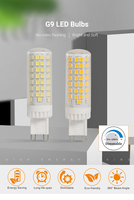 Bombilla LED G9 de 6W y 850LM, Regulable, Material Cerámico+PC, 220-240V, 2700-6500K, 2835SMD, Luz LED Tipo Maíz, Reemplazo de Lámpara Halógena