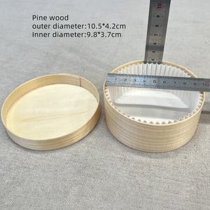 Boîte à gâteau basque ronde en bois de pin, 2, 3 et 4 pouces, emballage pour pâtisserie, boîte cadeau pour gâteau et bonbons - Product Image 6