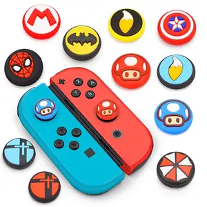 Usine en gros personnalisé mignon dessin animé étui en silicone couverture Joystick interrupteur analogique pouce poignée pour interrupteur accessoires