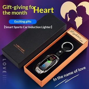Encendedor de Plasma de Doble Arco con Forma de <span class=keywords><strong>Coche</strong></span>, Sensor Táctil, Pantalla LED de Encendido, Recargable, Resistente al Viento, para Cigarrillos - Product Image 6