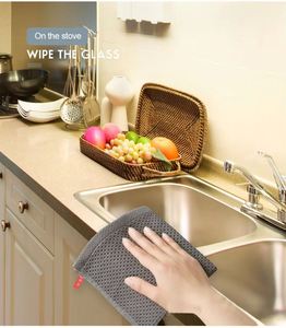 Paño de Microfibra de Algodón Suave y Absorbente para Cocina, Paño de Limpieza Transpirable con Diseño de Panal, Paño para Lavar la Cara, Paños de Limpieza para el Hogar - Product Image 4