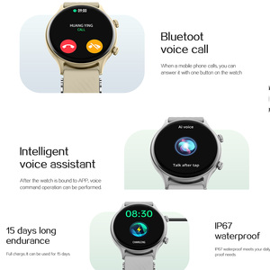 Zl73j 220 mAh 123 chế độ Thể Thao Smartwatch 4 trò chơi ai trợ lý giọng nói BT cuộc gọi điện thoại điều khiển âm nhạc đồng hồ thông minh zl73e - Product Image 4