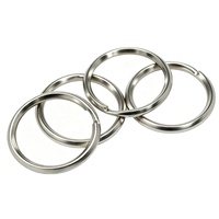 Anneau carré de 25 mm, acier au carbone, résistant à la rouille, anneau plat