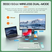 Yeni 2.4G IR kablosuz tam boy klavye ve fare Combo Mini makas tarzı 99 klavye USB-C için PC/Tablet/dizüstü/IOS/Android