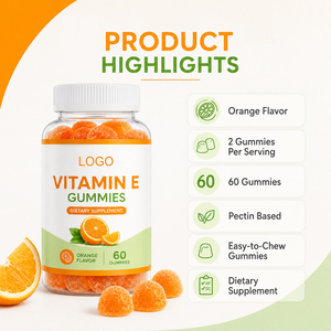 Bonbons gélifiés à la vitamine E en gros, antioxydant, soutien naturel de l'immunité et de la santé de la peau, complément alimentaire pour adultes et nouveau-nés, 60 unités - Product Image 3