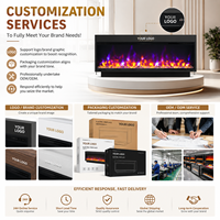 Mesa para TV con Chimenea Eléctrica Integrada de 72 Pulgadas, Estantes Abiertos, Almacenamiento, 12 Colores de Llama, Control Remoto, Calefactor