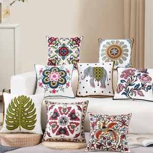Sarung Bantal Bordir Dekoratif dengan Ritsleting Desain Estetis Lucu Sarung Bantal Boho Nyaman - Product Image 4