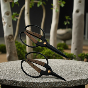 <span class=keywords><strong>Ciseaux</strong></span> de Bonsaï de Qualité Industrielle, Lame en Acier Inoxydable, Manche Ergonomique en <span class=keywords><strong>Bois</strong></span>, Sécateur de Jardin Pliant <span class=keywords><strong>à</strong></span> Lame Courbée pour Arbres - Product Image 6