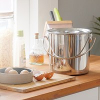 Seau à soupe en acier inoxydable marmite grande capacité seau à bouillie de saumure de riz polyvalent boîte à fond épais barre de cuisine