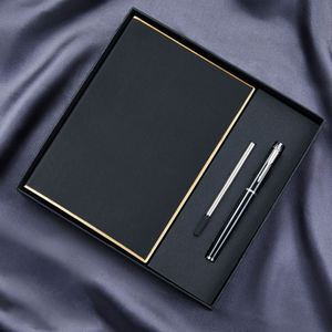 High Quality Custom Logo Leather <b>Notebook</b> Pen Gift <b>Set</b> Premium Business <b>Notebook</b> Pen Wholesale - Product Image 2