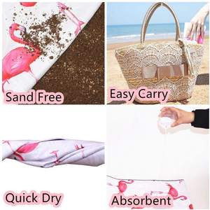 Toalla de microfibra de punto lisa personalizada al por mayor con logo impreso digitalmente por sublimación, de gran tamaño, sin arena, de secado rápido, para piscina y cabana. - Product Image 6