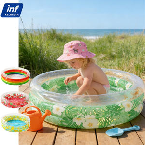Piscina Inflable Redonda para Niños, Diseño de Fresa, Material de PVC, Piscina de Juego para Exteriores con Manguera de Llenado - Product Image 5