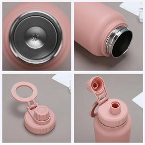 Bouteille d'eau de 1000 ml avec support magnétique pour téléphone portable, sans BPA, bouteille d'eau sportive personnalisée avec support magnétique pour téléphone. - Product Image 4