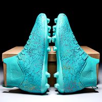 Chaussures de football professionnelles unisexes personnalisées à crampons montants, tige en PU, semelle intermédiaire en TPU, pour toutes saisons, pour le football en extérieur aux États-Unis