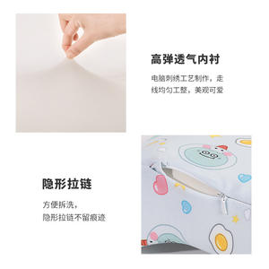 Cojín Lumbar de Espuma Viscoelástica con Diseño de Anime BLS, Soporte para la Espalda para Silla de Oficina o Auto, Poliéster, Uso en las Cuatro Estaciones - Product Image 4