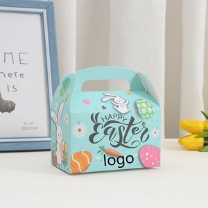 Scatola per Ciambelle in Cartone Bianco di Grado Alimentare all'Ingrosso, Confezione Pieghevole per <span class=keywords><strong>Pasticceria</strong></span> e Asporto con Manico - Product Image 1