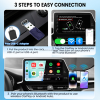 Adaptador Inalámbrico Carlinkit ultra2 Car Play Dongle, Conversión Carplay Box USB Tipo C Magicbox Carplay ai Box para Apple