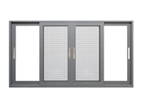 Ventana Corredera de Aluminio con Doble Acristalamiento, Aislamiento Térmico, Insonorización y Baja Emisividad para Sótano, Venta al Por Mayor