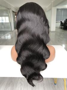 Bán Buôn Trong Suốt Đầy Đủ Ren Tóc Giả Với Xương Thẳng Và Tự Nhiên Màu Đen Cơ Thể Sóng Tóc Tóc Giả - Product Image 3