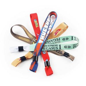 Pulsera Ajustable de Poliéster con Tela Personalizable para Conciertos, Sublimación Promocional, Pulseras Personalizables - Product Image 1