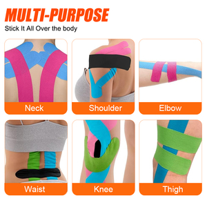 EONBON Venta al por mayor de cinta de kinesiología elástica hipoalergénica de 5 cm x 5 m, cintas de kinesiología y cintas deportivas <span class=keywords><strong>para</strong></span> lesiones y dolor. - Product Image 4