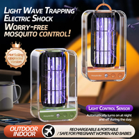 Lámpara Antimosquitos Eléctrica Recargable con Sensor 2026, Trampa de Luz UV, Eliminador de Insectos Silencioso, para Pared, Escritorio y Camping