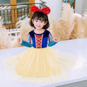 Vestido <span class=keywords><strong>de</strong></span> Princesa Blancanieves para Niñas, Otoño, Lindo, Navidad, Disfraz, Manga Larga, Halloween, Festivo, Malla, Película <span class=keywords><strong>de</strong></span> Televisión - Product Image 2