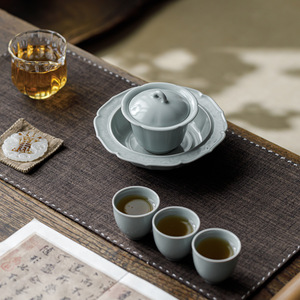 Guanlan Sky Blue Ru Kiln Ceramic Teapot With Lid <b>Tea</b> <b>Set</b> Accessories For Kung Fu <b>Tea</b> - Product Image 3