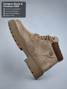 Botas de Nieve de Diseño de Lujo en Gamuza para Hombre y Mujer, Botas de Combate con Plataforma de Alta Calidad, Botines, Zapatillas Nuevas - Product Image 1
