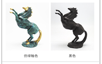 Vente en gros d'artisanat en résine de style antique moderne Sculpture de cheval de décoration de maison, Style européen, cadeau de bureau pour la maison et le bureau.