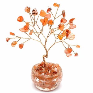 Arbre en cristal d'améthyste de 8 cm de haut, pierre naturelle, cristal énergétique, décoration de la maison, cadeau de bureau - Product Image 1