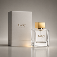 Flacons de parfum haut de gamme OEM noirs et dorés avec boîtes, flacon de parfum 50 ml, design personnalisé, flacon de parfum carré 100 ml, unique