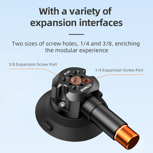 COMAN DP30 3&quot;4.5&quot;Suction Cup Camera Mount Air Pump Vacuum Suction Mount for Action Camera/DSLR/Camcorders/Phone - Product Image 4