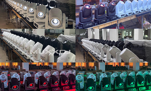 100W bpm-điểm dẫn di chuyển đầu ánh sáng RGBW phát ra màu sắc Pin & không dây DMX cho đám cưới DJ bên-Đức kho - Product Image 6