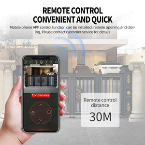 Extérieur Pliable Automatique Industriel Pliant Porte Principale Électrique Télescopique en Aluminium pour Jardin Villas - Product Image 4