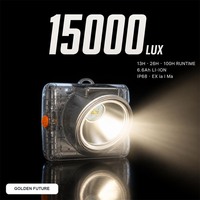 Lampe frontale professionnelle pour mineurs KL6LMA, IP68, sans fil, longue durée, avec chargeur, pour le travail