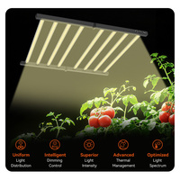 Commerciële kweeklamp 1000W bar 6-bars vol spectrum dimbare hangende plantenlamp PPF 2800umol/s LED kweeklamp