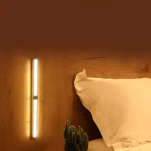 LED נטענת גוף אדם חיישן אור מסדרון חדר שינה לילה אור מלתחת ארון רצועת אור