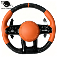 Volant sport en fibre de carbone pour Mercedes-Benz Classe C GLC GLE GLS W204 W205 W211 W213 W212 W222 EQA E550 G63 C63 AMG GT