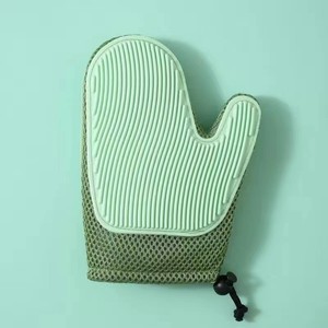 Gants de toilettage pour animaux de compagnie, double face en TPR, pour l'élimination des poils des chats et des chiens, brosse de massage - Product Image 2
