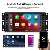 Radio con GPS para coche, reproductor estéreo universal con Android 12, DVD, para Chevrolet/Chrysler/Jeep/Dodge