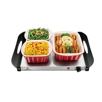 Appareils électriques modernes Cuisine Acier inoxydable Plateau électrique pour aliments chauds Ensemble de chauffe-buffet Équipement de restauration commerciale