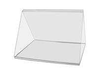 Support de signalisation de table en acrylique transparent à 3 faces XinHua 8,5W X 11H pouces