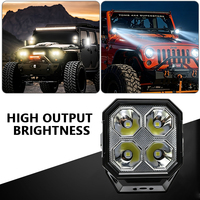 Feux LED latéraux de 3 pouces, jaunes et blancs, DRL 210 °   Feux auxiliaires à faisceau large pour pick-up 4x4 SUV