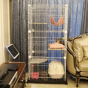 <span class=keywords><strong>Cage</strong></span> pour furet et Chinchilla en acier au carbone, 3 niveaux, livraison gratuite - Product Image 4