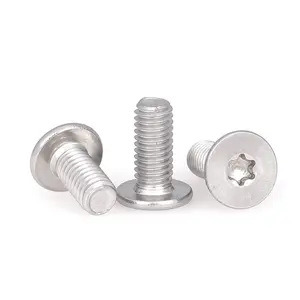 M2 x 3mm M2.5 CM Torx Internal Plum Blossom Anti-Theft Security Screw Micro Large Flat Head Ultra-Thin Head Machine Screw