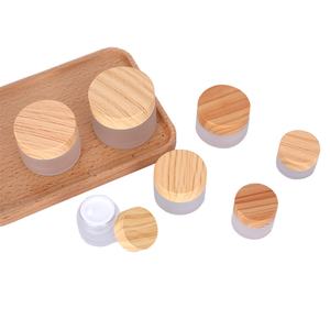 Luxury Bamboo Cosmetic Packaging Skin Care Set Frosted Glass Dropper <b>Bottle</b> for Essential Oil - Product Image 6