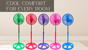 Ventilateur électronique portable sur pied 10 pouces Turbo Grill 3 pales en aluminium 110V - Product Image 2