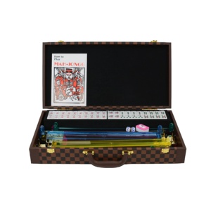 Tùy Chỉnh Chuyên Nghiệp Sang Trọng Xách Tay Mỹ <span class=keywords><strong>Mahjong</strong></span> Set Cho 166 Pcs <span class=keywords><strong>Mahjong</strong></span> Set PU Leather Trường Hợp - Product Image 3